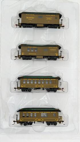 Roundhouse 16376 Ho Nyc Overton Set Baggage Combine Coach Business Car 4cars