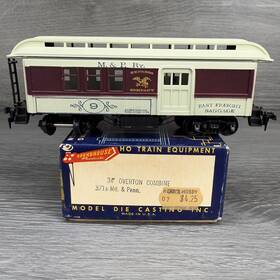3718 Roundhouse Ho Scale 34ft Overton Combine Maryland Pennsylvania Train Car