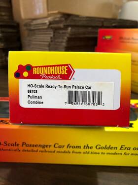 68703 Roundhouse Ho Pullman Palace Combine New
