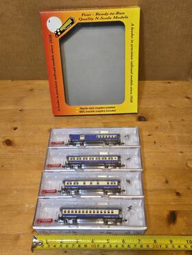 Roundhouse 756510894430 N Scale Baltimore And Ohio Four Pak 89443 - New In Box Guaranteed