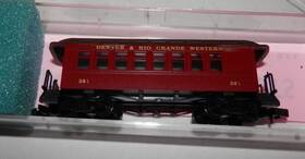 1918 Roundhouse 8509 N Scale 34ft D&rgw 301 Overton Coach Car #8509 1918 Roundhouse 8509 N Scale 34ft D&rgw 301 Overton Coach Car #8509