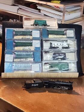 8563 Roundhouse Lot 11 Items N Scale Cprr Central Pacific Overton Old Time Passenger Car Set