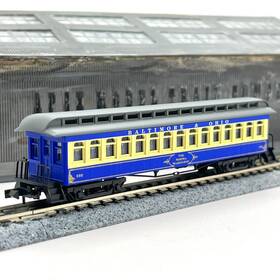 88106 Roundhouse N Scale Baltimore Ohio Overland Passenger Coach 222 88106 Roundhouse N Scale Baltimore Ohio Overland Passenger Coach 222