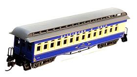 88151 Roundhouse N 50ft Overland Baltimore &ohio Coach Knuckle Cplrs Metal Whls