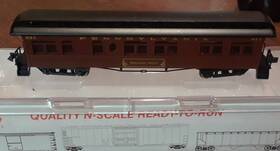 88141 Roundhouse / Mdc N Scale Inch Overland Pennsy Business Coach