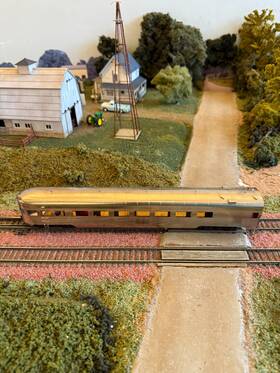 Soho-0313 S. Soho & Co. Ho Brass 0313 79ft Parlor Observation Car Corrugated. Unpainted. Nob
