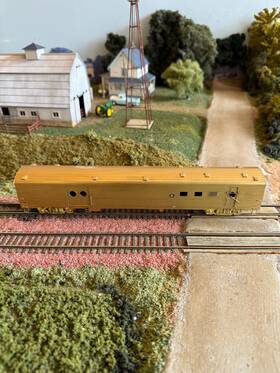 Soho-0470 S. Soho & Co. Ho Brass 0470 Milwaukee Road # 1208 Baggage-rpo. Unpainted. Iob