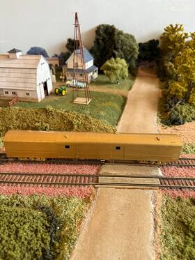 Soho-1402 S. Soho & Co. Ho Brass 1402 Great Northern # 200 Baggage Storage Car. Unpainted. Iob