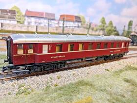 14419 Sachsenmodelle Ho-scale Sleeping Car Ep. Iii Red