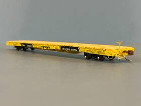 Sxt32722 Scaletrains.com Bsc F68ch Flatcar - Trailer Train As-delivered Yellow Ttmx #80629