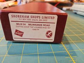 Milw-04 Shoreham Shops Ho Scale Brass Milwaukee Road Coffee Shop Tap Lounge Milw 04
