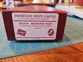 Milw-06 Shoreham Shops Ho Brass Milwaukee Rd 14 Section Touralux 1948 F/p Milw 06 Milw-06 Shoreham Shops Ho Brass Milwaukee Rd 14 Section Touralux 1948 F/p Milw 06