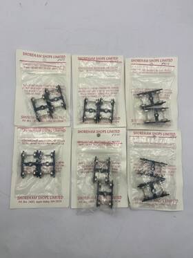 Tr05 Shoreham Shops Lot Of 6 Limited Streamlined Passenger Car Trucks Wheel Base Set