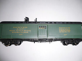 15937 Sn3 Narrow Gauge Brass Psc D&rgw 44foot Open Platform Baggage Car C P New