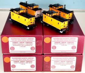 Dmir06 Ssl Dmir06/07/07/08 Ho Scale Brass Dm&ir Wood Cabooses Qty 4 249.00 Each F/p Ob Mint Dmir06 Ssl Dmir06/07/07/08 Ho Scale Brass Dm&ir Wood Cabooses Qty 4 249.00 Each F/p Ob Mint
