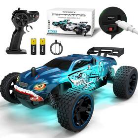 B0fkt5gv3b Tecnock Rc Cars For Kids 1 18 Scale 2wd Car With Usb-c Easy Charging 2.4ghz