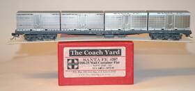 Ca.1962 The Coach Yard 0477.1 Ho Brass Santa Fe #207 Mail Container Flatcar Tcy #0477.1 Xlnt Ca.1962 The Coach Yard 0477.1 Ho Brass Santa Fe #207 Mail Container Flatcar Tcy #0477.1 Xlnt