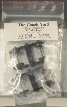 4-tc-2 The Coach Yard #0528 Tcy Sp Cast Brass Ho Scale Passenger Truck Pair