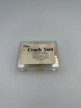 Cyd-0509 The Coach Yard Ho Brass 0509 Pullman Type 43-r Trucks Pair . Unpainted. Iob Cyd-0509 The Coach Yard Ho Brass 0509 Pullman Type 43-r Trucks Pair . Unpainted. Iob