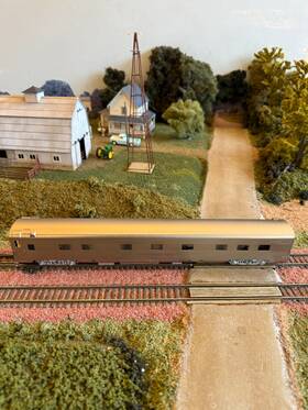 Cyd-1222 The Coach Yard Ho Brass 1222 Santa Fe Inch Blue -series 10-3-2 Sleeper. Mint. Iob