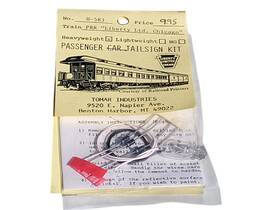 H-583 Tomar Industries Inch Liberty Ltd Chicago Passenger Car Tailsign Kit -mint On Card