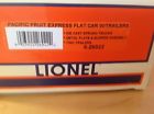 26022 Trailers Flat Lionel Fruit Express Cat 2002 Pacific