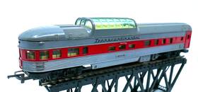 91119 Tri-ang Hornby R.132 R441 Ho Oo Transcontinental Vista Observation Passenger Car