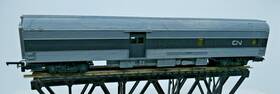 R.446cn Tri-ang Hornby Ho Oo Canadian National Cn 303 Baggage Car Black Silver
