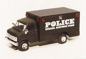 90300 Trident 1/87 Ho Scale Chevrolet Box Van Emergency Police Special Response Team