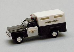 90338 Trident Miniatures 1/87 Ho California Highway Patrol Chp Bomb Squad Chevy Police Pick-up