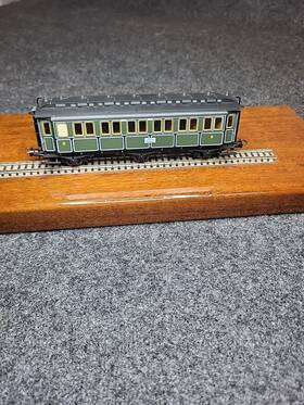 23017 Trix Ho 3rd Class K.bay.sts.b Passenger Car Inmaculate Conditions