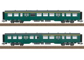 23222 Trix Ho Belgian State Railways 1st/2nd Class M2 Passenger Car Set Of 2