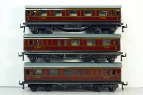 Trix Twin Railways 2/560 2/570 Three Twix Ho/00 Lms Passenger Coaches In C-7 Excellent Condition