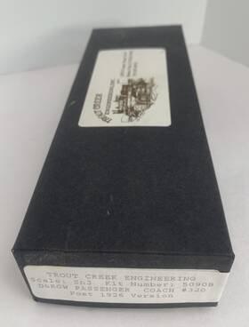 5090b Trout Creek Engineering Sn3 Kit #5090b D&rgw Passenger Coach #320 Post 1926 Nib
