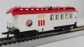 373b Tyco Ho Spirit Of America Old Time Combine Car #21 Inch 76