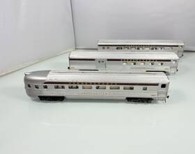 3pc-lot Tyco 3pc Mantua Ho Scale Pennsylvania Streamlined Passenger Observation Cars Lot
