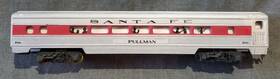 521d Tyco Santa Fe 200 Passenger Coach Pullman Streamlined Lighted Rtr