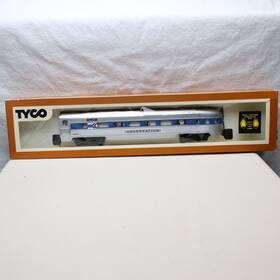 522n Tyco 500 Ho Amtrak Streamline Observation Passenger Car Dual Lighted With Box