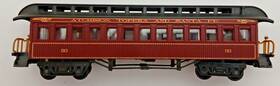 K170912 Tyco Ho Scale 1 87 Atchison Topeka Santa Fe 45ft Burgundy Old West Passenger Coach 93
