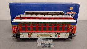 30306 Usa Trains G Christmas Overton Passenger Car Metal Wheels Ex/box 30306 Usa Trains G Christmas Overton Passenger Car Metal Wheels Ex/box