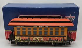 Usa Trains Cagrs-2 G Convention Observation Car Metal Wheels Ex/box