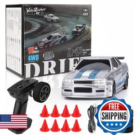 B0f898hcyy Volerusher Rc 4wd Mini Drift Car 1/43 Scale High Speed 2.4ghz Remote Micro Toy F