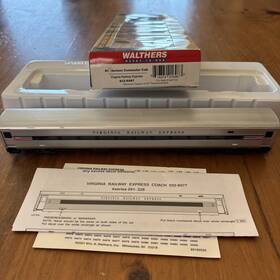 932-6087 Walthers 616374016983 Ho Virginia Railway Expres 85ft Horizon Commuter Passenger Car