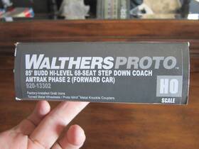 Walthers 616374099641 Ho Scale Walther Amtak Phase 2 Paint Simulated Stainless 68 Seat Step Down