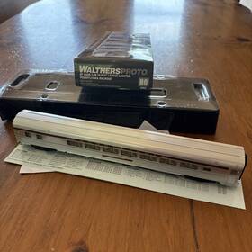 920-14003 Walthers 616374102105 Proto 85ft Budd 1-dr 29 Seat Lounge Lighted Pennsylvania
