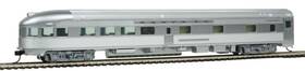 Walthers 616374128006 Mainline Ho Scale 1/87 85ft Budd Observation - Ready To Run Santa Fe Silver