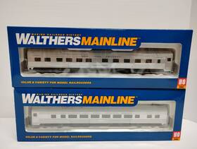 Walthers #910-3005 910-30005 85ft Budd Coach Nyc/910-30105 Sleeper Passenger Cars Ho/new