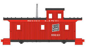 920-103470 Walthers Ho Soo Line Dm&ir Class G2 Wood Caboose #99111