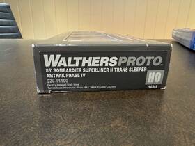 920-11100 Walthers Ho Proto Superliner Ii Transition Sleeper Amtrak Ph Iv Plated