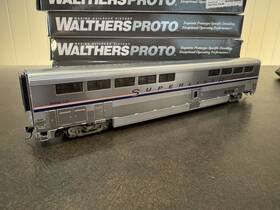 920-12080 Walthers Ho Proto Superliner Ii Diner Amtrak Ph Iv Plated Lighted